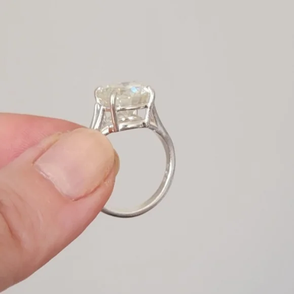 New 5ct Certified Moissanite Engagement Ring - Picture 8 of 12